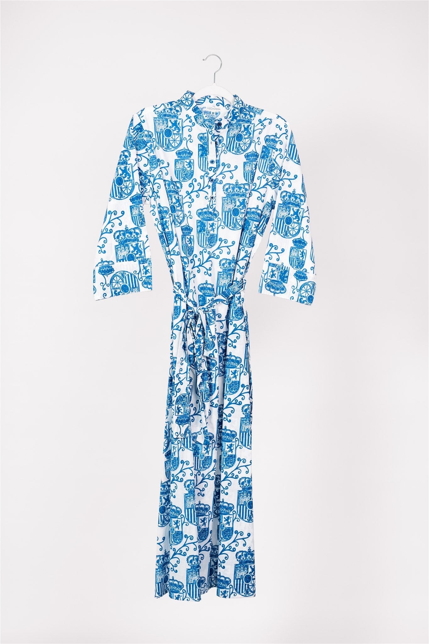 Elina Maxi Dress Alcazar de Sevilla White Blue