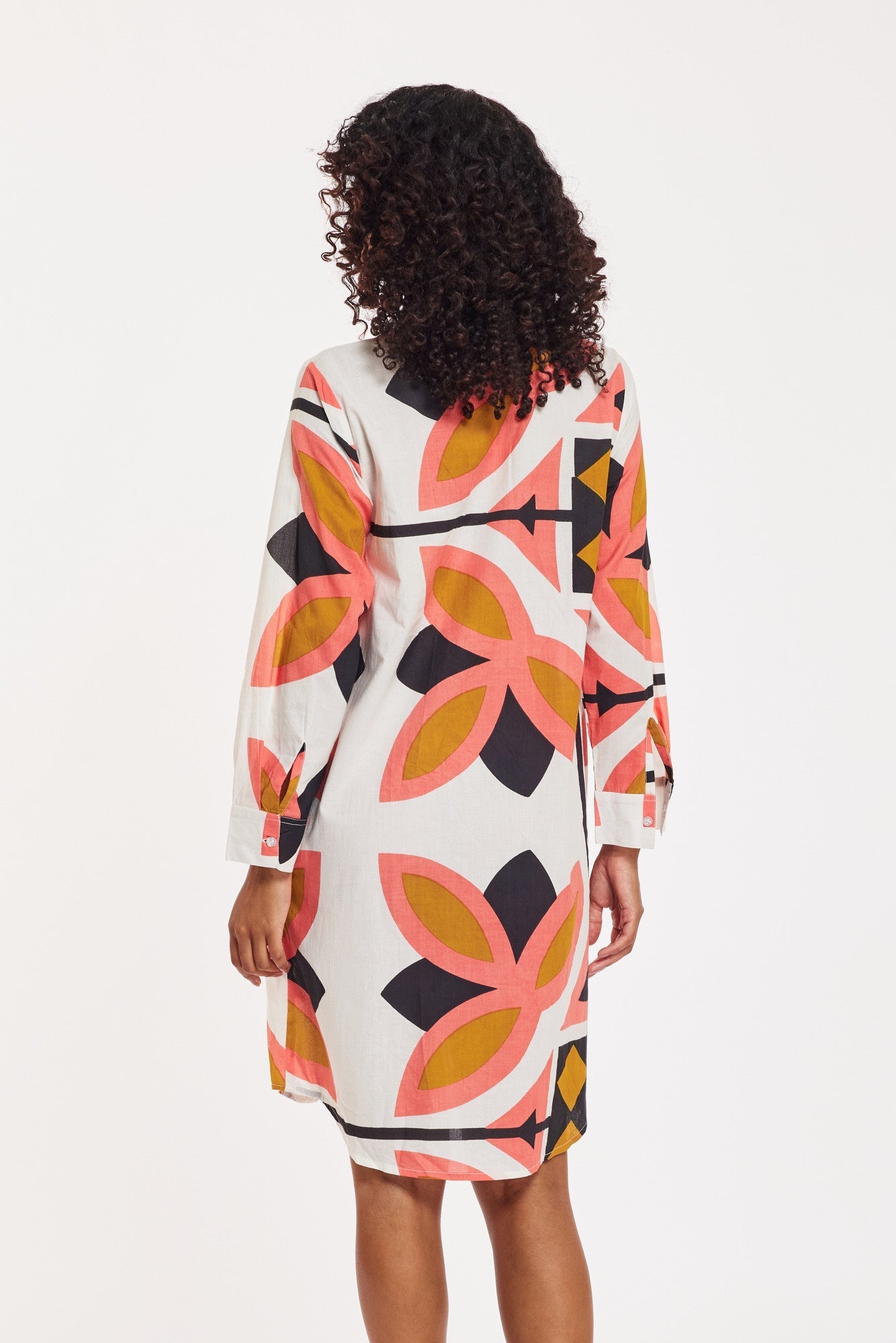 - Carlotta Dress Moroccan Picturesque Bronze Pink Black