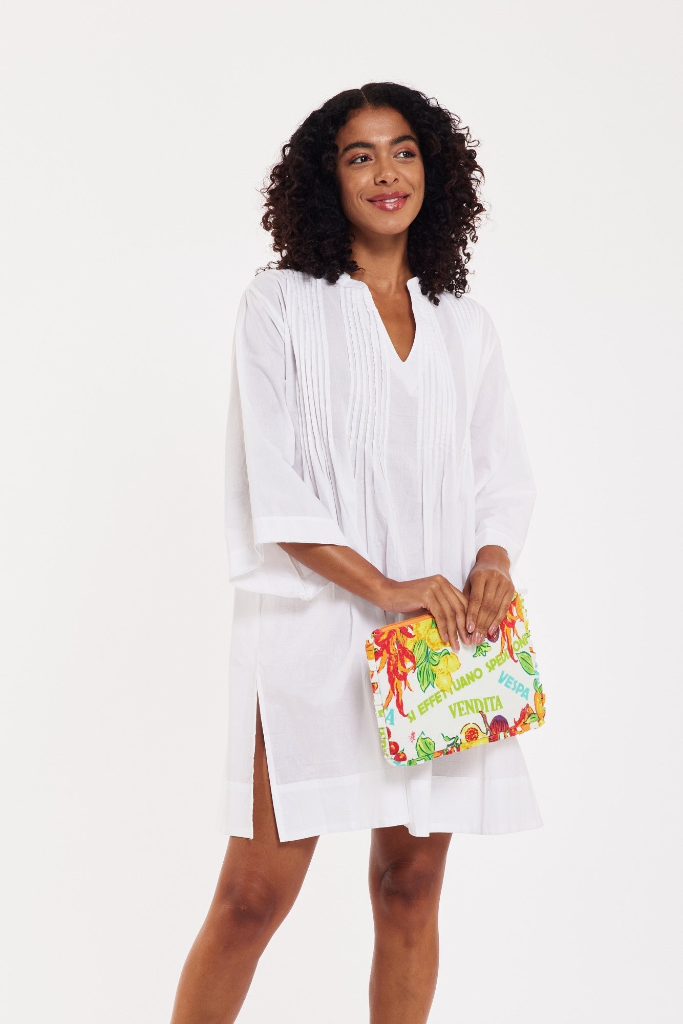 Sasha Tunic Dress White