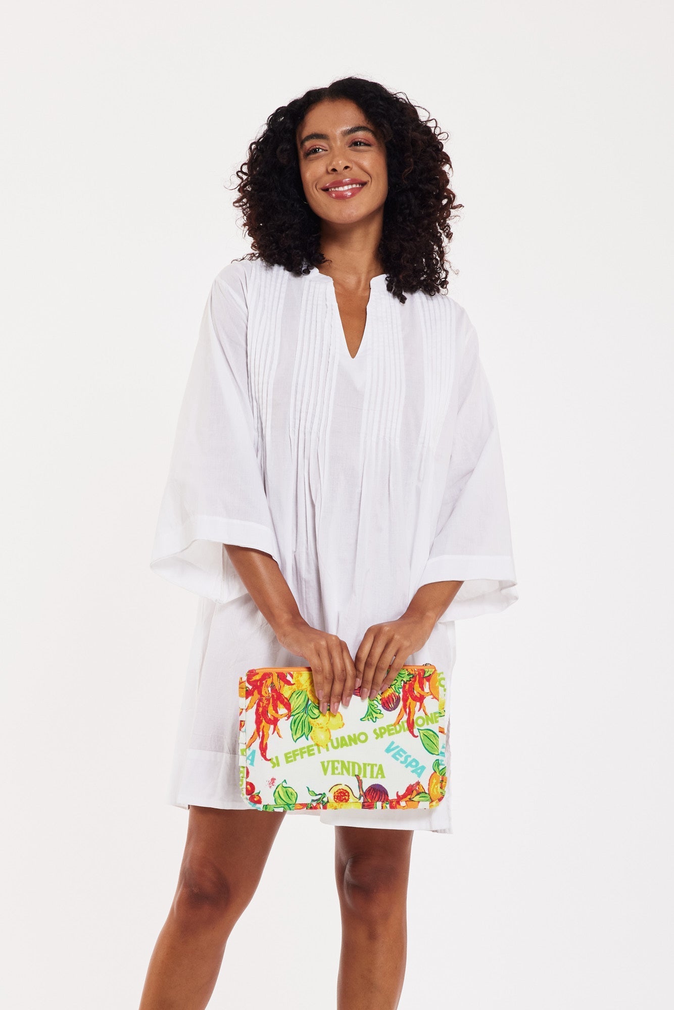 Sasha Tunic Dress White