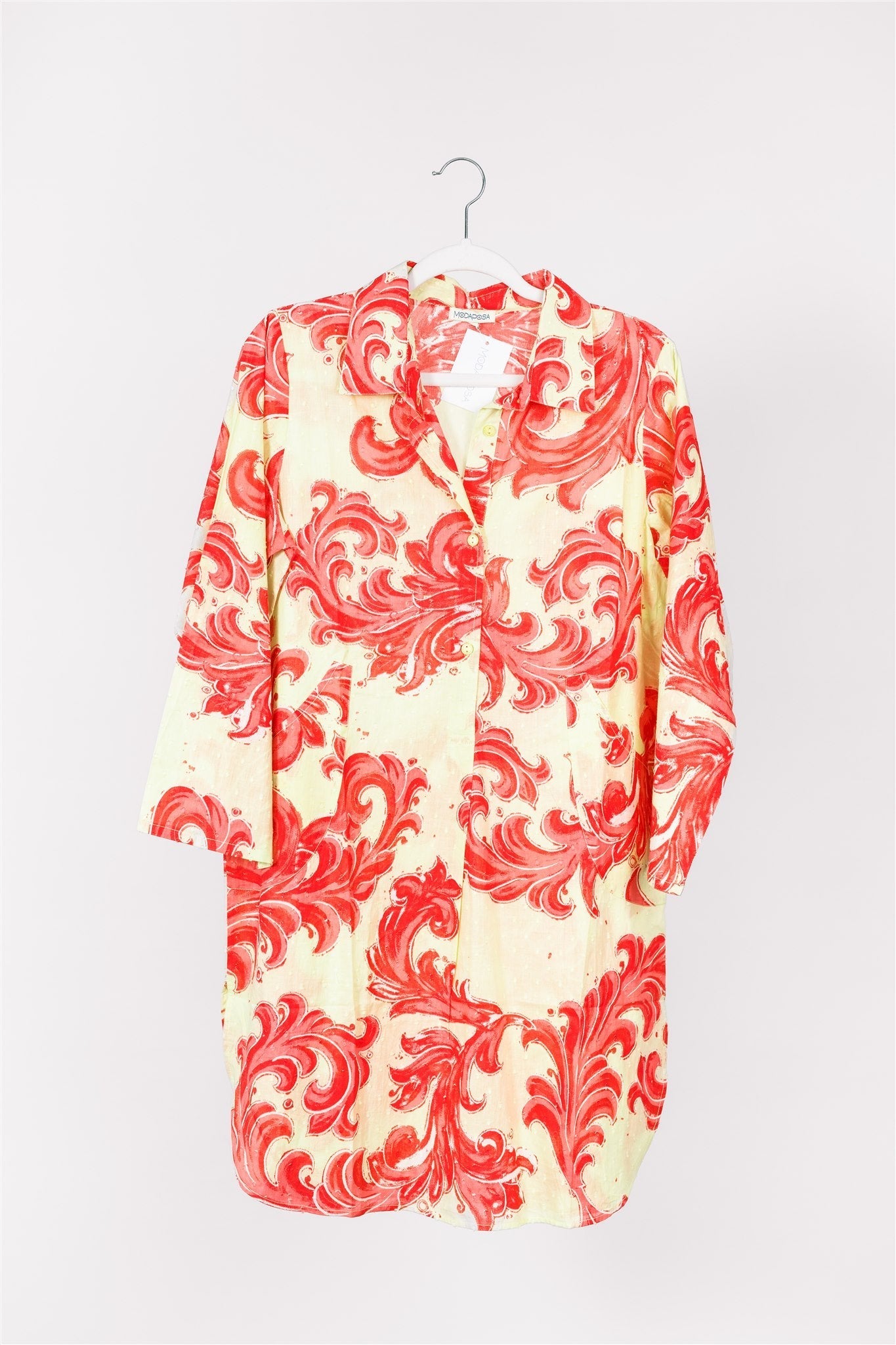 Gabriella Dress Baroque Swirl Pistachio Pink