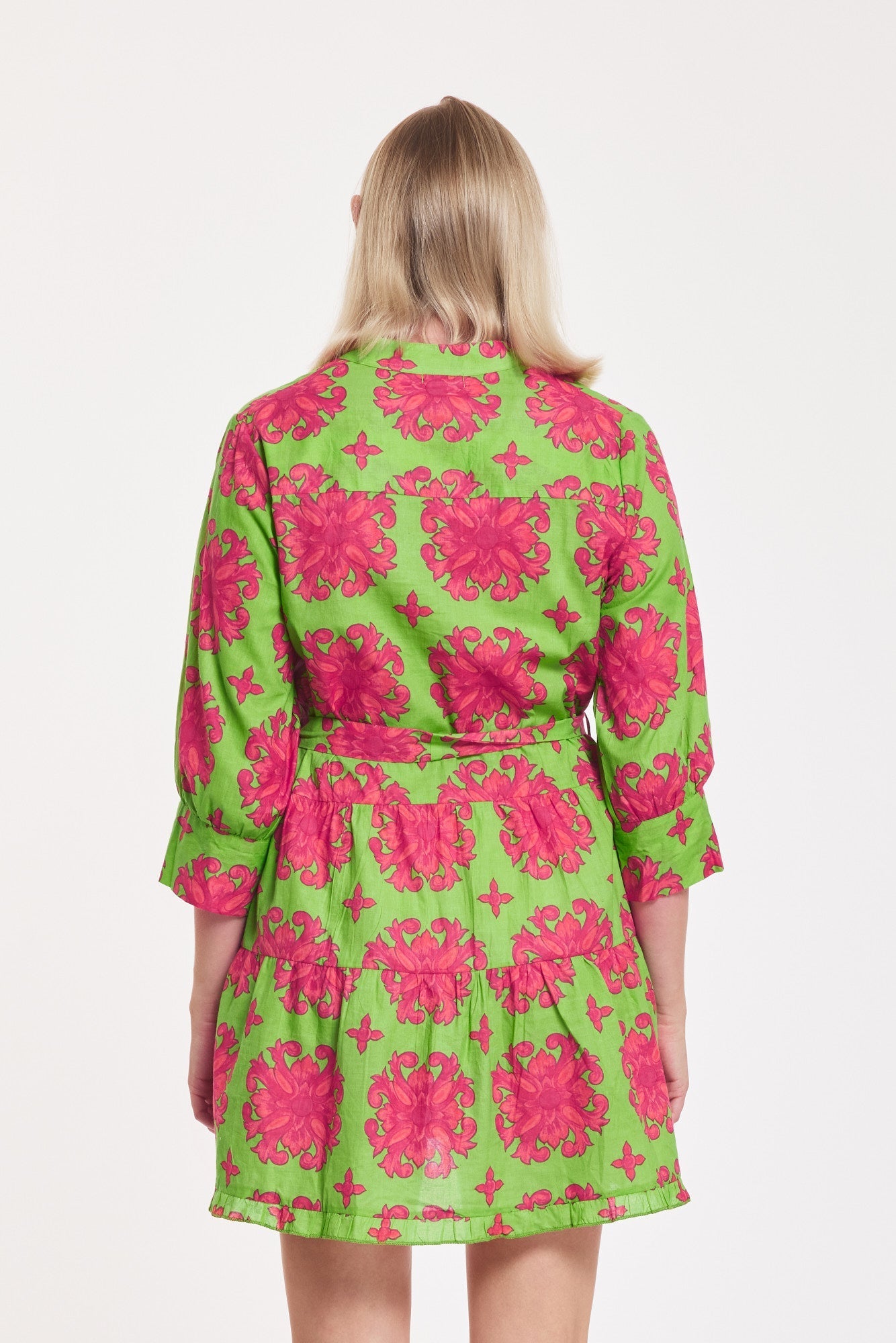 Alcee Dress Baroque Tile Jasmine Pink