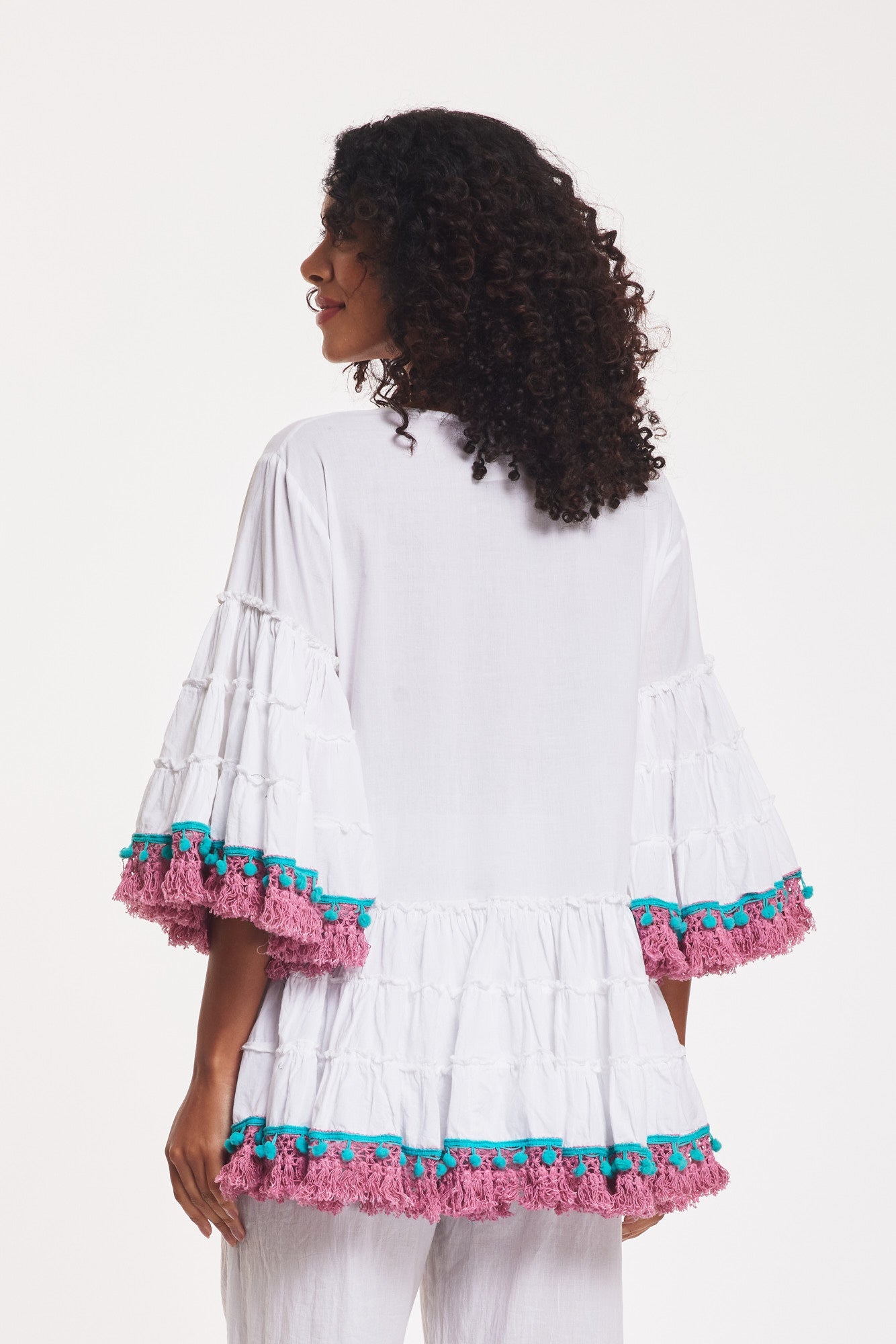 - Madrid Embroidered Blouse White