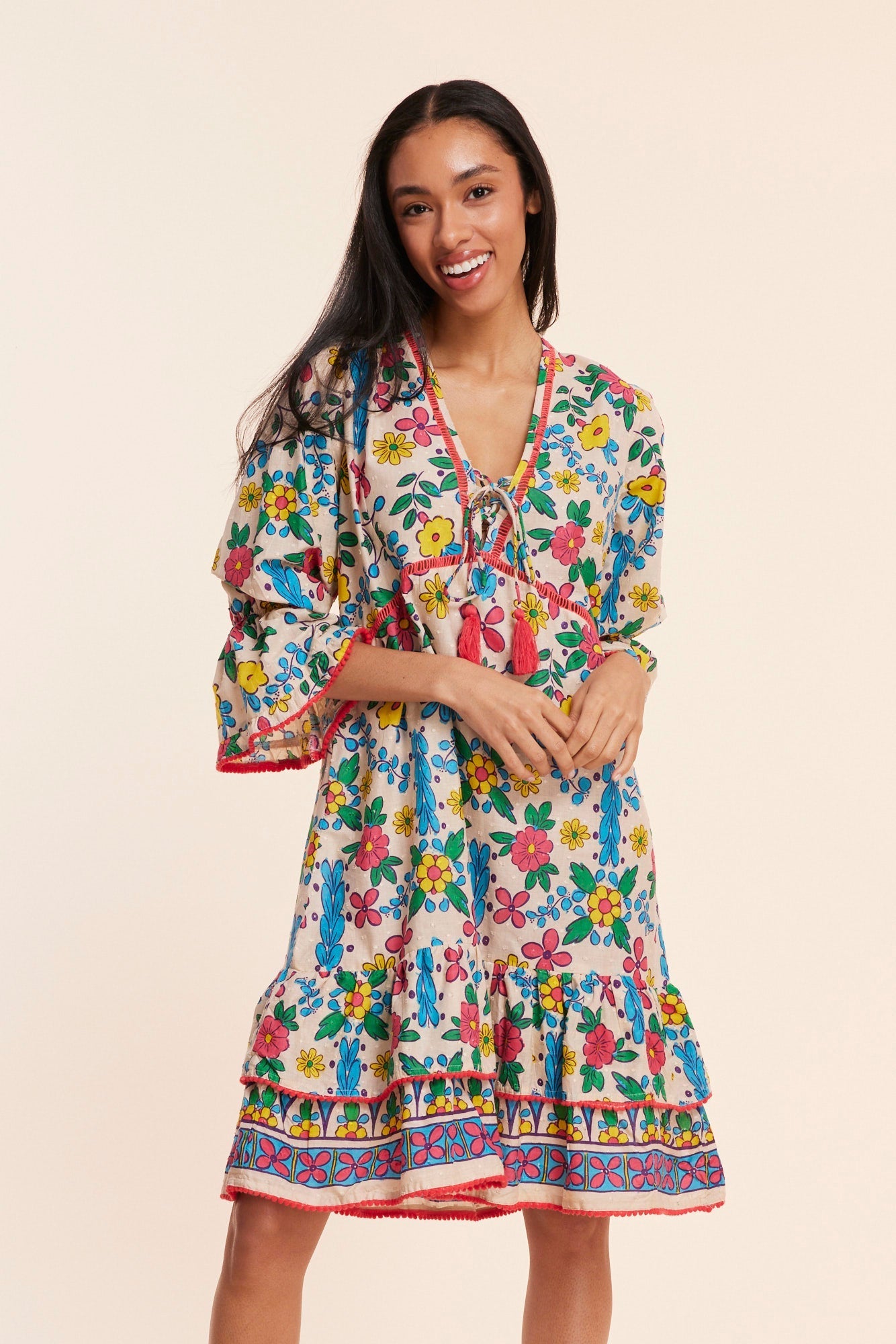 Brigida Dress in Spanish Flower