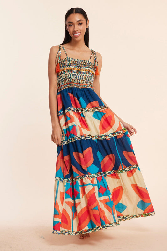 Preorder - Dianora Dress in Moroccan Combo