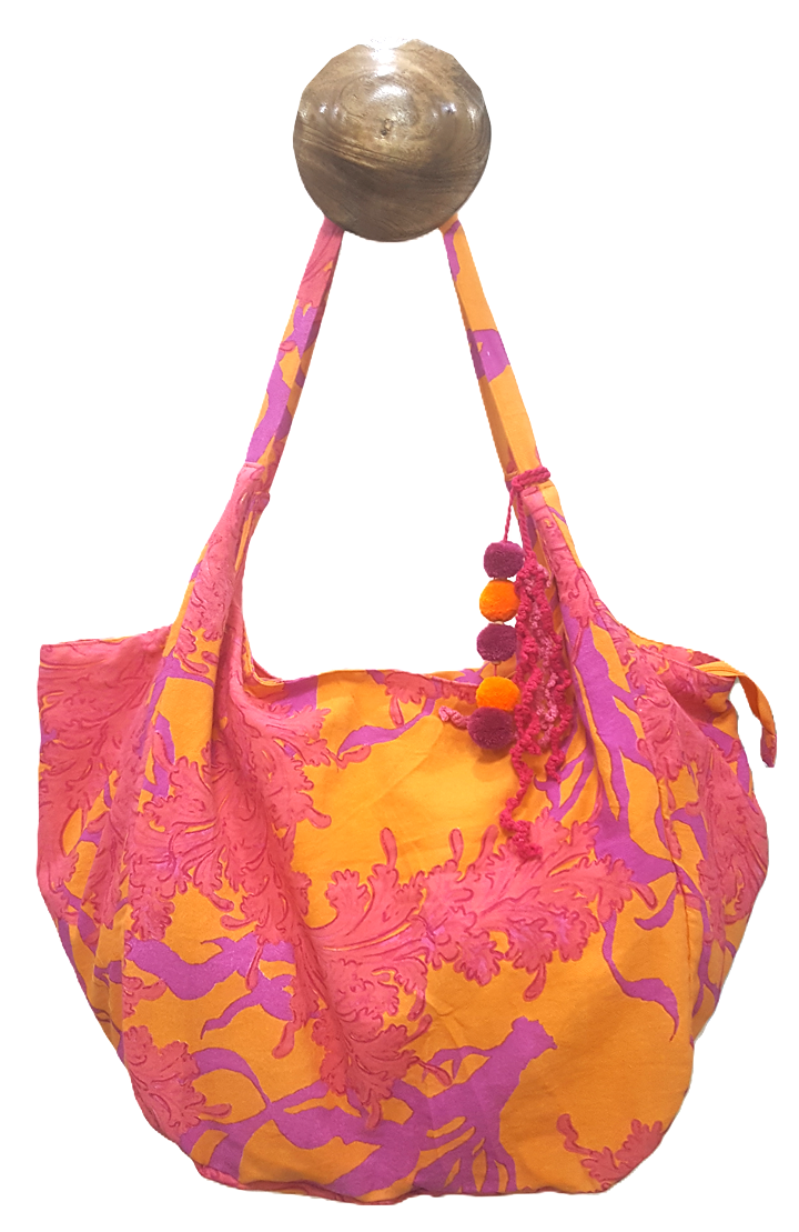 Preorder - Esona Bag Big Coral Orange Fuchsia