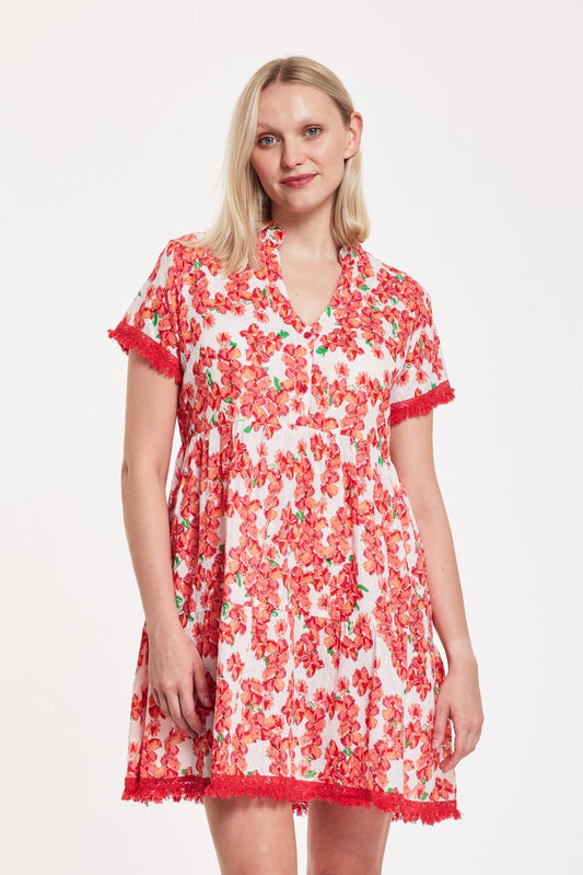 Preorder - Cadenza Dress Bougainvillea White Poppy