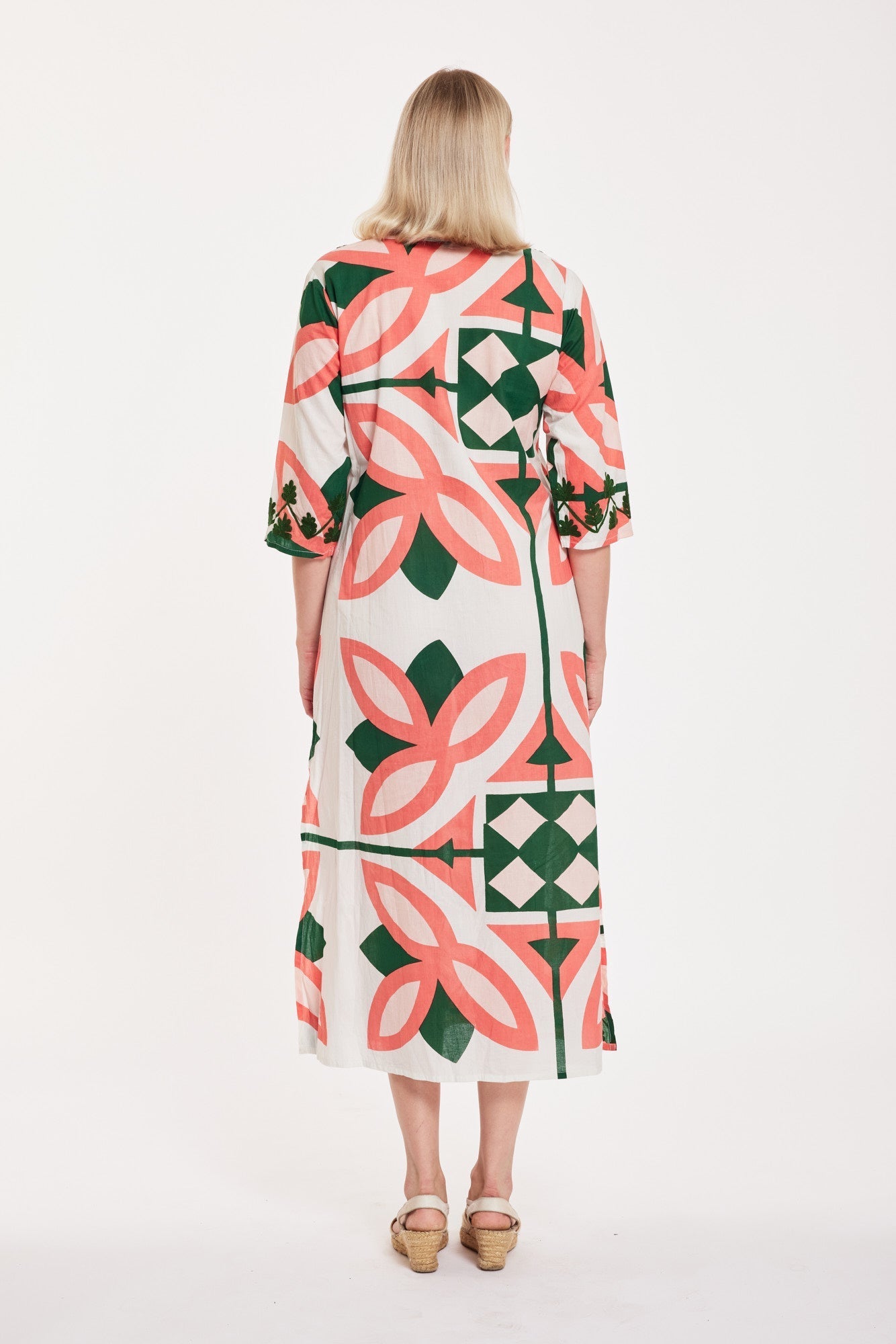 Preorder - Elina Maxi Dress Moroccan Picturesque Pink Green