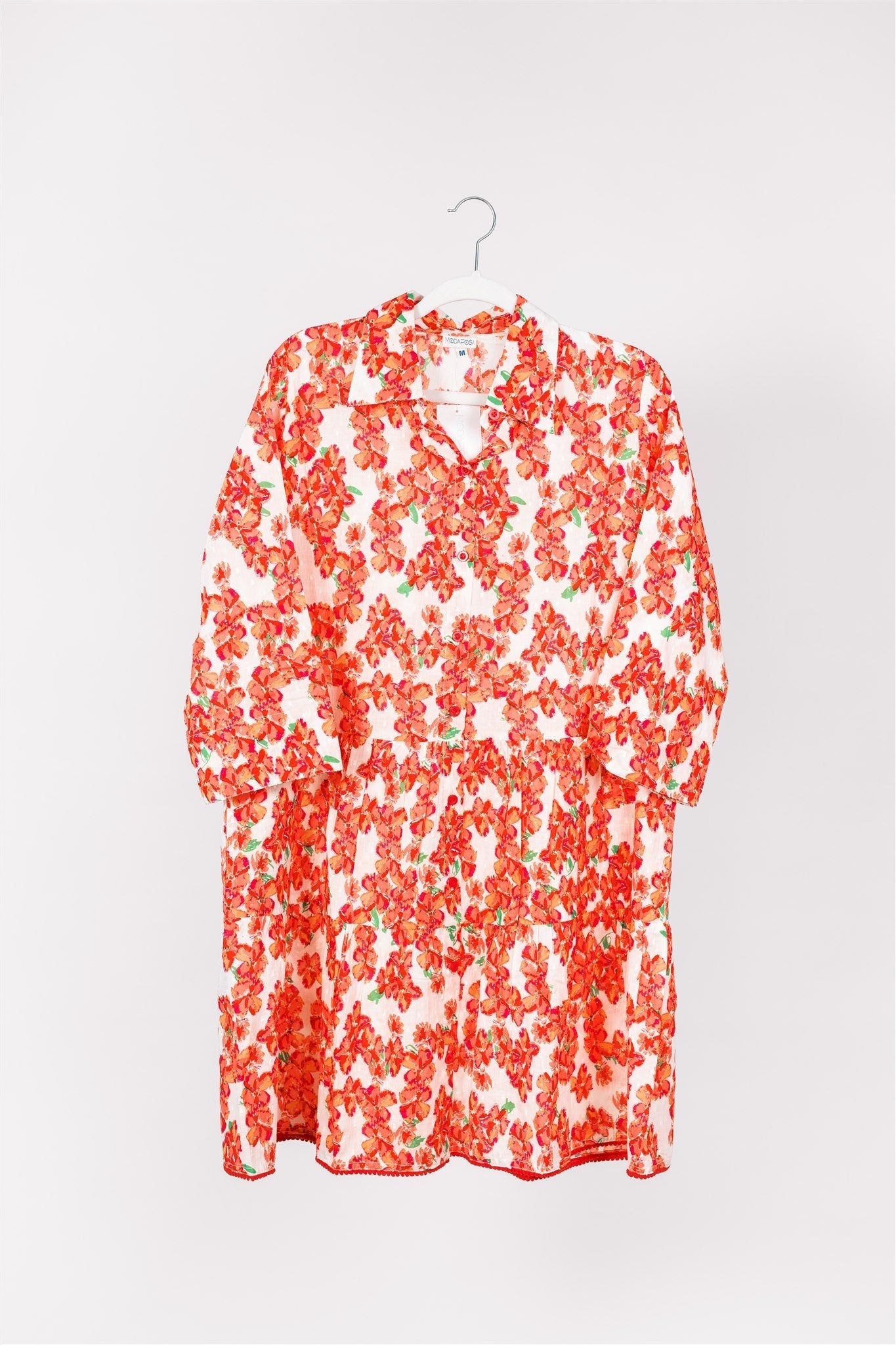 Preorder - Alcee Dress Bougainvillea White Poppy