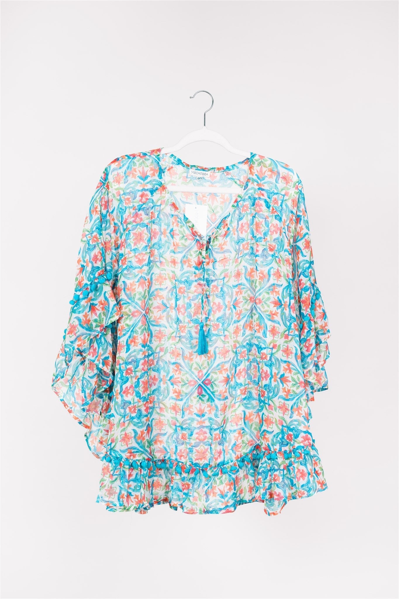 Preorder - Cinzia Tunic Garden Majolica White Multi