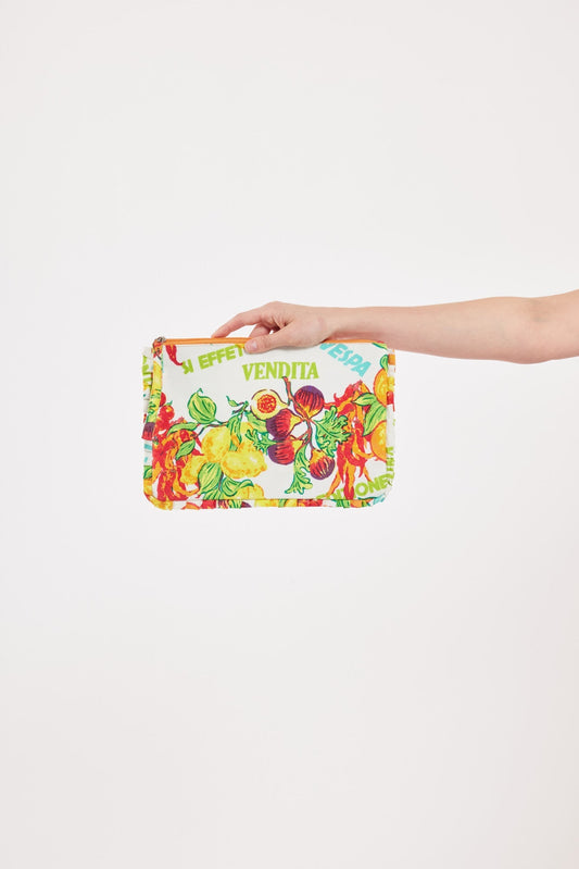 Preorder - Cecilia Bag, Clutch Fruttivendolo White Multi